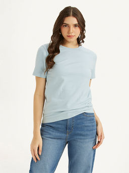 Levi's - Blue Textured Slim Fit T-Shirt