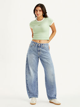 Levi's - Blue Solid Loose Fit Jeans