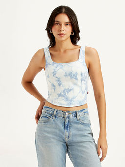 Levi's - White Tie & Dye Slim Fit Top