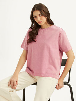 Levi's - Pink Solid Comfortable Fit Top