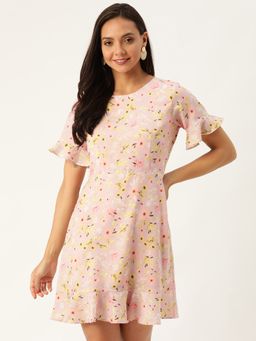 Twenty Dresses by Nykaa Fashion - And We Sway Pink Floral Dress