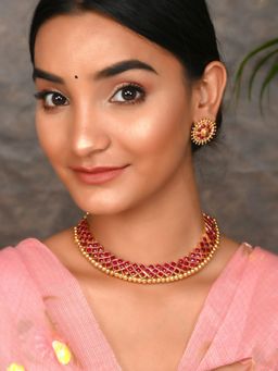 Silvermerc Designs - Gold Plated Handcrafted Floral Jewellery Set