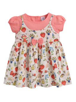 mama & bebe - Pink Printed Dress