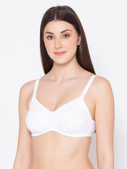 Groversons Paris Beauty - Women Full Coverage Nursing/Maternity Bra - White