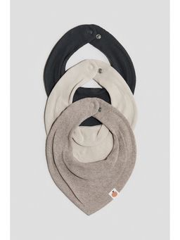 H&M - Unisex Multi-Color 3-Pack Triangular Cotton Bibs
