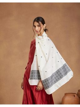 Fabindia - Ivory Cotton Silk Stole