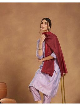 Fabindia - Red Viscose Ombre Stole
