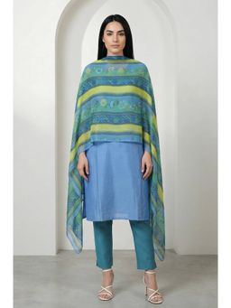 Aurelia - Women Green Polyester Printed Dupatta