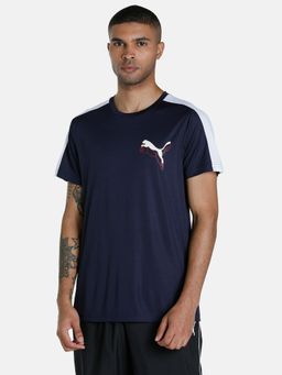 Puma - Cr Color Block Mens Blue T-shirt