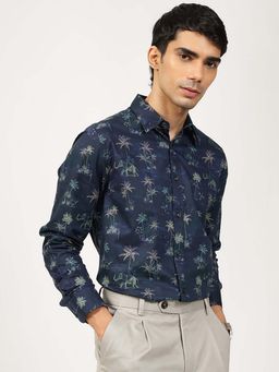 Andamen - Casual Men Blue Regular Fit Shirt