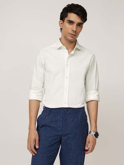 Andamen - Casual Men White Regular Fit Shirt