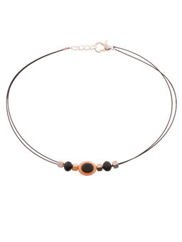 Silvermerc Designs - Women Black Western Evil Eye Thread Anklet for Women