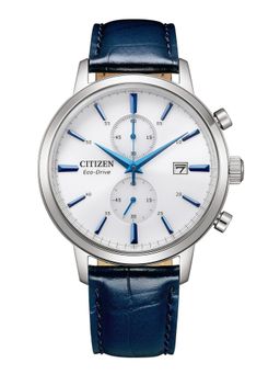 Citizen - Eco Drive 42 mm White Dial Men Chrono Watch - CA7069-16A-(M)