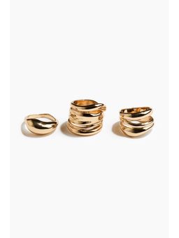 H&M - Women Gold 3-Pack Rings