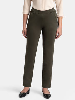 Jockey - IW45 Women Rayon Nylon Elastane All Day Straight Pants - Deep Depths