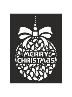 Itsy Bitsy - Stencil Christmas Black