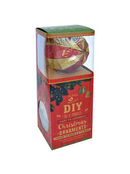 Itsy Bitsy - 6 Christmas DIY Ornaments Round Bauble Multicolor