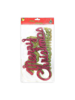 Itsy Bitsy - 4 Merry Christmas Glitter Banner Multicolor