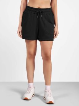 SKECHERS - Women Black 3D Patch Pocket Shorts