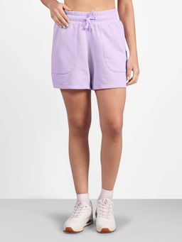 SKECHERS - Women Lavender 3D Patch Pocket Shorts