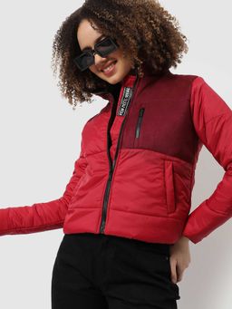 Campus Sutra - Womens Puffer Bomber Jacket
