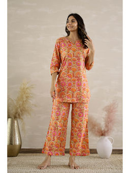 Mamicha - Orange Marigold Bloom Co-Ord Set