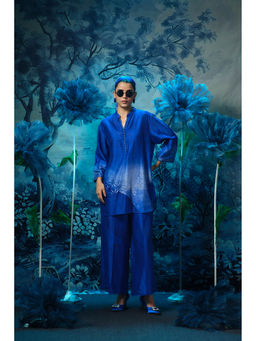 MANDIRA WIRK - Blue Iris Co-Ord Set