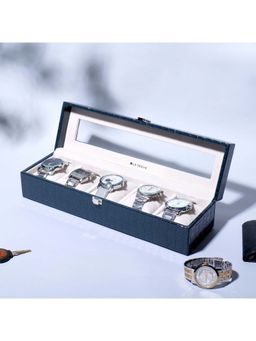 La Trove - 5 Slot Watch Display Box With Glass Top