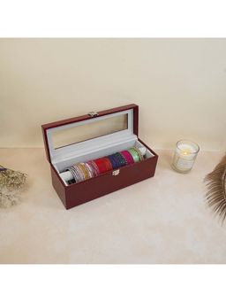 La Trove - Premium Single Rod Bangle Box with Glass Top