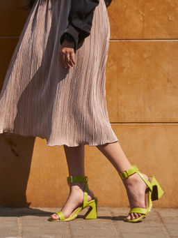 Heel Your Sole - KITKAT Green Sandal Heels