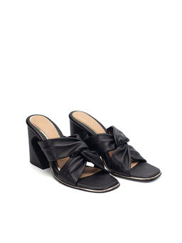 Heel Your Sole - LULU Black Sandal Heels
