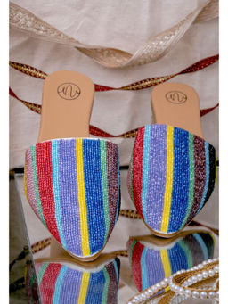 NR by Nidhi Rathi - Embellished Ethnic Multi-Color Mules