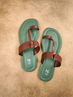 The Madras Trunk - Perrin Olive Sandals