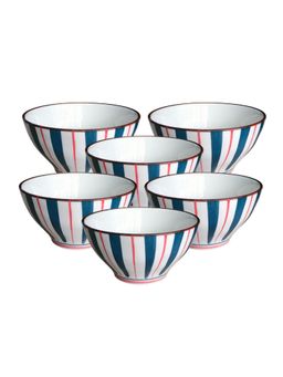 YELONA - White Stripes (Pack of 6)