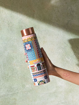Chumbak - Tiruvila Multi-Color Copper Bottle