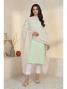 Aurelia - Womens Multi-Color Stripes Cotton Blend Dupatta