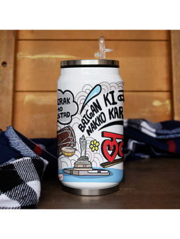 Indigifts - Telangana Doodle Art Steel Sipper Can - Discovering India