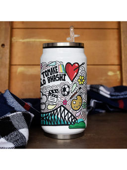 Indigifts - West Bengal Doodle Art Sipper Can -Discovering India
