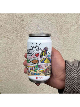 Indigifts - Goa - Doodle Art Steel Sipper Can - Discovering India