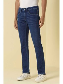 Allen Solly - Men Blue Mid Wash Jeans