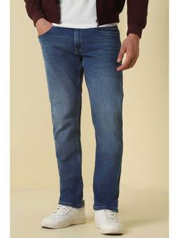 Allen Solly - Men Blue Mid Wash Jeans