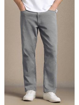 Louis Philippe - Men Grey Light Wash Regular Fit Jeans