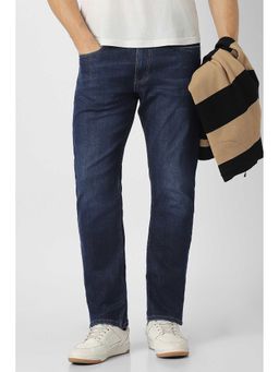 Peter England - Men Navy Light Wash Jeans