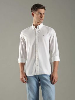 Tommy Hilfiger - Solid Regular Fit Cotton Shirt
