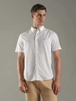 Tommy Hilfiger - Solid Regular Fit Cotton Shirt