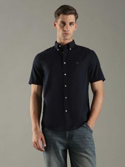 Tommy Hilfiger - Solid Regular Fit Cotton Shirt