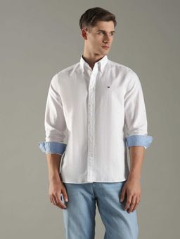 Tommy Hilfiger - Solid Regular Fit Cotton Shirt