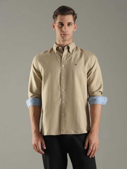 Tommy Hilfiger - Solid Regular Fit Cotton Shirt