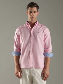 Tommy Hilfiger - Solid Regular Fit Cotton Shirt