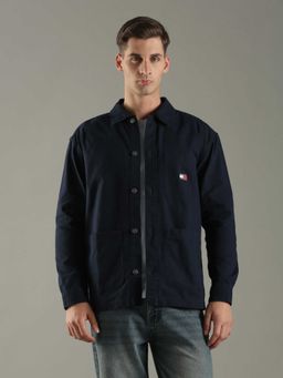 Tommy Hilfiger - Solid Oversized Fit Cotton Shirt